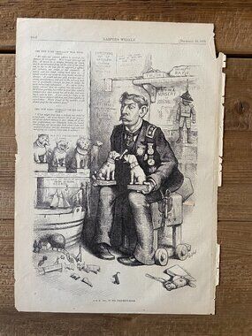 Harpers Weekly, Thomas Nast, Political Cartoon